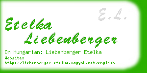 etelka liebenberger business card